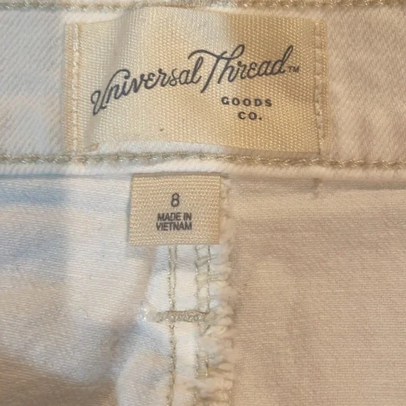 UNIVERSAL THREAD WHITE DENIM SKIRT - Picture 9 of 11